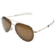AO General Sunglasses, Gold, Bayonet, Brown Glass Lenses, 52mm, Polarized G-CBPG-BNT-52