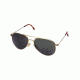 AO General Sunglasses, Gold, Gray Poly Lens, Wire Spatula, 58mm, Polarized G-PCCP-WS-58