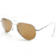 AO General Sunglasses, Silver, Amber Glass Lens, Comfort Cable, 58mm S-CG-CC-58