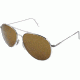 AO General Sunglasses, Silver, Amber Glass Lens, Wire Spatula, 58mm S-CG-WS-58