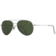 AO General Sunglasses, Silver, Calobar Green AOLite Nylon Lenses, 55-14-140 B47, GEN255STSMGNN