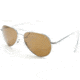 AO General Sunglasses, Silver, Comfort Cable, Brown Glass Lenses, 58mm, Polarized S-CBPG-CC-58