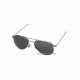 AO General Sunglasses, Silver, Wire Spatula, Grey Glass Lenses, 58mm, Polarized S-TCGPG-WS-58