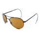 AO II 8-Base Sunglasses, Black, Comfort Cable, HC Amber Lens, 58mm, Large B-HCBP-CC-58