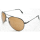 AO II 8-Base Sunglasses, Black, Wire Spatula, HC Amber Lens, 58mm, Large B-HCBP-WS-58