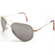 AO II 8-Base Sunglasses, Gold, Wire Spatula, Gray Poly Lens, 52mm, Small G-CCP-WS-52