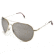 AO II 8-Base Sunglasses, Gold, Wire Spatula, Silver Full Mirror Lenses - 55mm G-SFM-WS-55