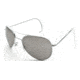 AO II 8-Base Sunglasses, Silver, Comfort Cable, Gray Poly Lens, 52mm, Small S-CCP-CC-52