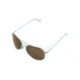 AO II 8-Base Sunglasses, Silver, Wire Spatula, HC Amber Lens, 52mm, Small S-HCBP-WS-52
