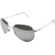 AO II 8-Base Sunglasses, Silver, Wire Spatula, Silver Full Mirror Lenses - 55mm S-SFM-WS-55