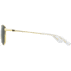 AO Original Pilot Sunglasses, Gold Frame, 52 mm Green AOLite Nylon Lenses, Standard Temple, Polarized, 738921549383