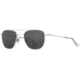 AO Original Pilot 2 Sunglasses, Silver Frame, Gray Glass Lens, Standard Temple, 55-20-145, OP-255STCLGYG