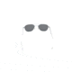 AO Original Pilot Sunglasses, Bayonet, Matte Chrome Frame, CC Gray Poly Lens, Polarized, 55mm, 30196