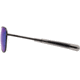 AO Original Pilot Sunglasses, Black Frame, 57 mm SunFlash Blue Mirror SkyMaster Glass Lenses, Bayonet Temple,738921564843