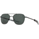 AO Original Pilot Sunglasses, Black Frame, 57 mm True Color Gray SkyMaster Glass Lenses, Bayonet Temple,738921562160