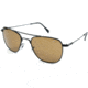 AO Original Pilot Sunglasses, Black, Wire Spatula, Amber Lens, 57mm, Polarized B-PHCAP-WS-57