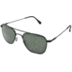 AO Original Pilot Sunglasses, Black, Wire Spatula, Green Glass Lenses - 55mm B-TCGG-WS-55