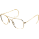 AO Original Pilot Sunglasses, Comfort Cable, Gold Frame, No Lens