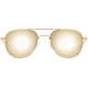 AO Original Pilot Sunglasses, Gold Frame, 52 mm SunFlash Gold Mirror SkyMaster Glass Lenses, Bayonet Temple,738921564508