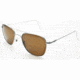 AO Original Pilot Sunglasses, Matte Chrome, Wire Spatula, Amber Glass Lens, 55mm MC-CG-WS-55