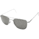 AO Original Pilot Sunglasses, Matte Chrome, Wire Spatula, Gry Glass Lens, 55mm, Polarized MC-TCGPG-WS-55