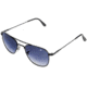 AO Original Pilot Sunglasses, Wire Spatula, Black Frame, Polycarbonate Gradient Blue Lens, 52mm, 30037