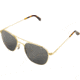 AO Original Pilot Sunglasses, Wire Spatula, Gold Frame, CC Gray Poly Lens, Polarized