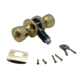 AP Products Entrance Door Knob Knob Lock Set Polished Brass, 013-220