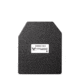 AR500 Armor Level III 10x12 ASC Left Handed Flat Body Armor Plate, Base PAXCON Coating, Black, 9408