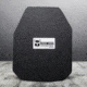 AR500 Armor Level III+ 11x14 ASC Left Handed Flat Body Armor Plate, Base PAXCON Coating, Black 3+11X14FRLH