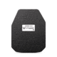 AR500 Armor Level III+ 11x14 ASC Left Handed Flat Body Armor Plate, Build-Up PAXCON Coating, Black, 9430