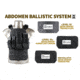 AR500 Armor Level IIIA 9.5x6 Hybrid Soft Abdominal Ballistic System Armor Plate, Black 3A956H