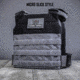 AR500 Armor Micro Plate Carrier w/Slick Side, Wolf Gray MICROSLICKGRY