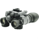Armasight BNVD-51 1x19mm Dual-Channel Night Vision Goggles, Powered By Pinnacle Gen 3 Ghost White Phosphor IIT, 51 Degree FOV, Gray, NSGNYX15M5G9DX2