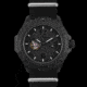 Armourlite Caliber Series Automatic Blackout Watch with Black Nylon Band, Black AL1204