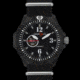 Armourlite Caliber Series Automatic Black Dial Watch with Black Nylon Band, Black AL1203