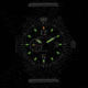 Armourlite Caliber Series Automatic Black Dial Watch with Black Nylon Band, Black AL1203