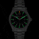 Armourlite Field Series AL101 Swiss Made Tritium Illuminated Watch with Shatterproof Armourglass, Raw Steel Case, Black Dial, 42mm, AL101