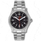Armourlite Field Series AL101 Swiss Made Tritium Illuminated Watch with Shatterproof Armourglass, Raw Steel Case, Black Dial, 42mm, AL101