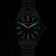 Armourlite Field Series AL104 Swiss Made Tritium Illuminated Watch with Shatterproof Armourglass, Black Case, Black Dial, White Numbers, 42mm, AL104