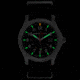 Armourlite Field Series AL141 Swiss Made Tritium Illuminated Watch with Shatterproof Armourglass, Raw Steel Case, Black Dial, 42mm, AL141