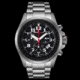Armourlite Officer Series Stainless Steel Chronograph Watch, Black/Silver AL812