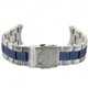 Armourlite Professional Series Watch Band - Textured Stainless Steel, Silver, Blue, Small AL77BND
