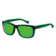 Arnette Slacker Sunglasses, Gloss Black/Green Frame, Citrus Chrome Lens AN4196-02