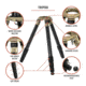 Athlon Optics Midas CF40 40mm Tube Carbon Fiber Tripod, Black/Tan, 706005