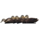 Avian X Top Flight Duck Decoy, Flocked Black Duck Floater, 6 pk, AVX-AVX8075