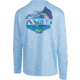 AVID Sportswear Slammed Avidry Long Sleeve Shirt - Mens, Sky, Small/Medium, MK12426SKYSM