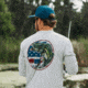 AVID Sportswear Stars And Bars Avidry Long Sleeve Shirt - Mens, Glacier, 2XL, MK32421GLG2X