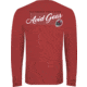 AVID Sportswear Throwback Long Sleeve T-Shirt - Mens, Crimson-Black, Extra Large, MT32350CMSXL