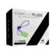 AXIL Foam Ear Plugs - 100 Pair Box With Lanyard, Green - FP-100GP